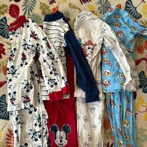 SET OF 4 TODDLER BOY PAJAMAS
